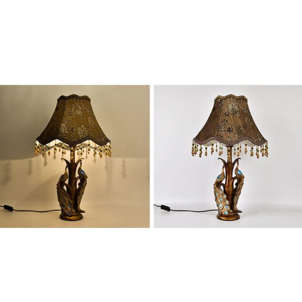 Modern Light Luxury Retro Tassel Resin 1-Light Table Lamp - Image 9