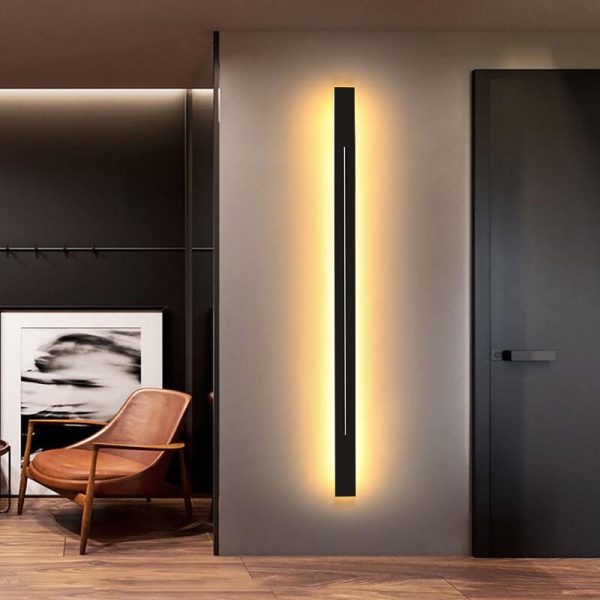 Minimalistic Elongated Bar Shaped Mood 1-Light LED Acrylic Wall Light