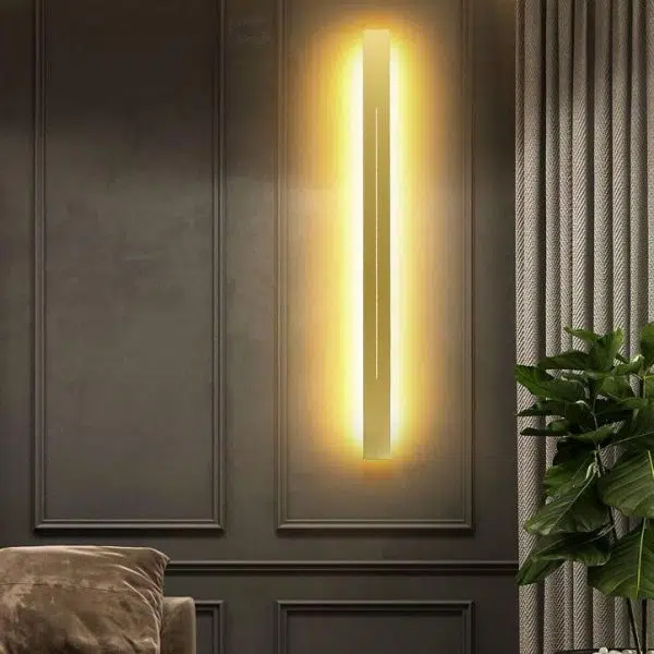 Minimalistic Elongated Bar Shaped Mood 1-Light LED Acrylic Wall Light - Image 4