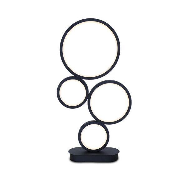 Minimalist 4-Circle Ring LED Table Lamp - Image 12