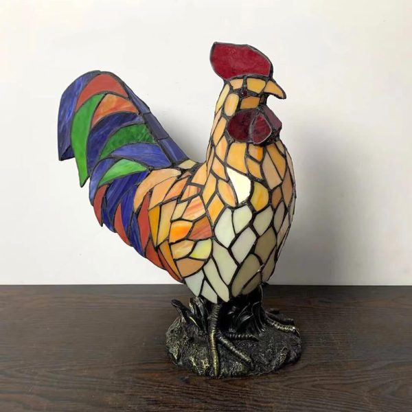 Tiffany Stained Glass Attack Styling Design LED Table Lamp - Image 6