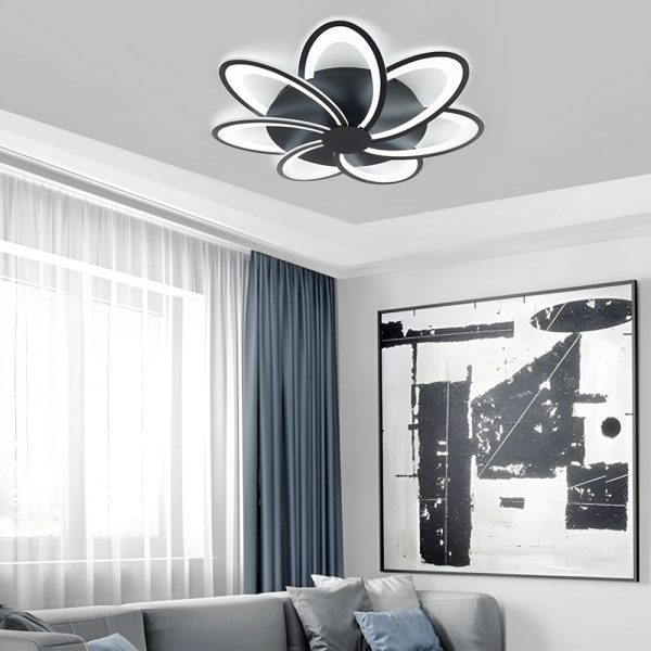 Modern Petal Flush Mount Light - Acrylic LED Flower Shape Ceiling Lamp - Image 7