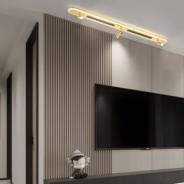 Long Aluminum 3 Step Dimming Modern Ceiling Lights Adjustable Spotlights - Image 9