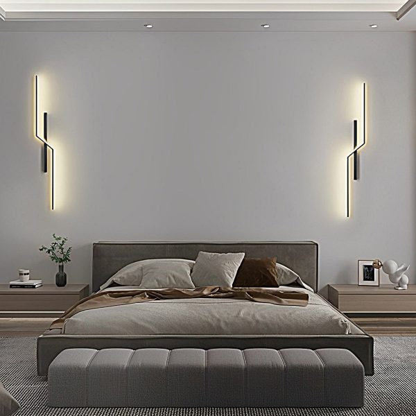 Lines Creative LED Modern Minimalist Wall Lamp Decorative Wall Sconces Lighting - Image 3