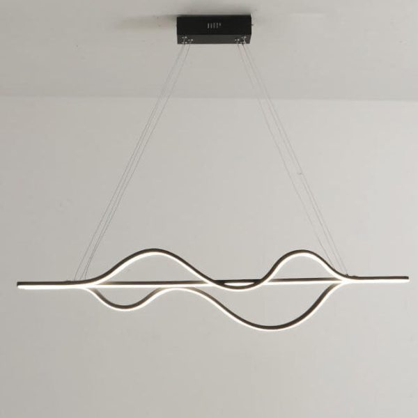 Modern Minimalist Lines LED Island Light Chandelier - Image 14