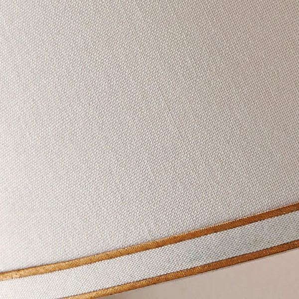 European Vintage Striped Ceramic Base Fabric 1-Light Table Lamp - Image 6