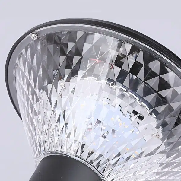 Circular Waterproof Intelligent Light Control Solar Fence Post Lights - Image 15