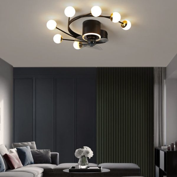Nordic Light Luxury Creative 5/7-Light LED Flush Mount Fan Light - Image 33