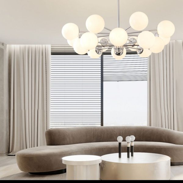 Molecular Lights Three Step Dimming Plating Glass Modern Chandeliers - Image 6