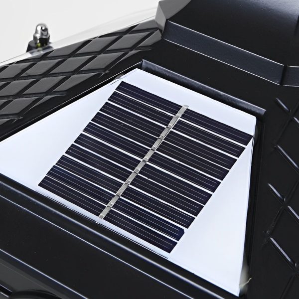 Retro Pavilion Shape Waterproof LED Solar Powered Fence Post Lights - Image 17