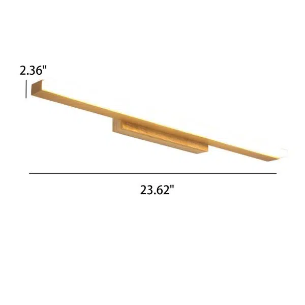 Nordic Minimalist Log Strip Vanity Light LED Wall Sconce Lamp - Image 8