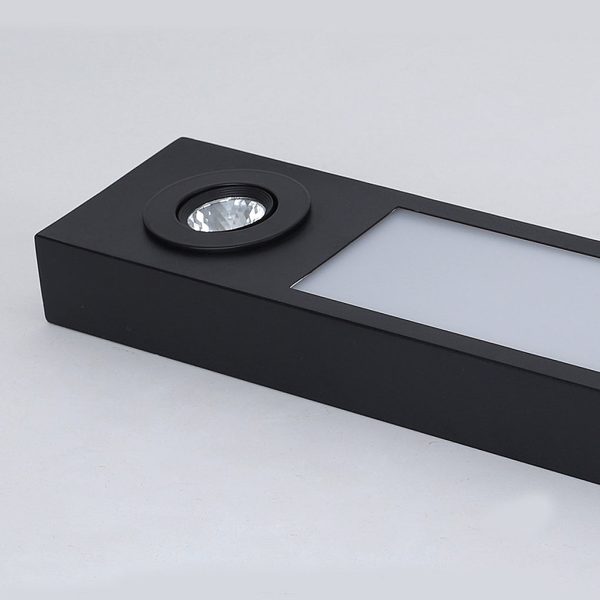 Rectangle Strip LED Black Modern Ceiling Lights Pendant Lighting - Image 8