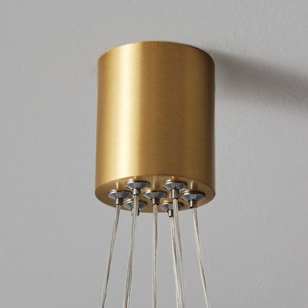 Nordic Light Luxury Glass Balloon Brass 4/5/7 Light Chandelier - Image 14