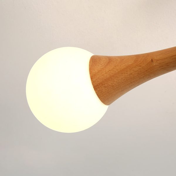 Japanese Log Fork 3/4/5-Light Semi-Flush Mount Light - Image 8