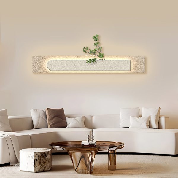 Rectangular Three-Dimensional Sandstone USB Remote LED Wall Lamp Painting - Image 8