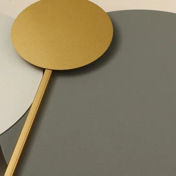 Modern Minimalist Round Iron Acrylic LED Clock Wall Sconce Lamp - Image 5