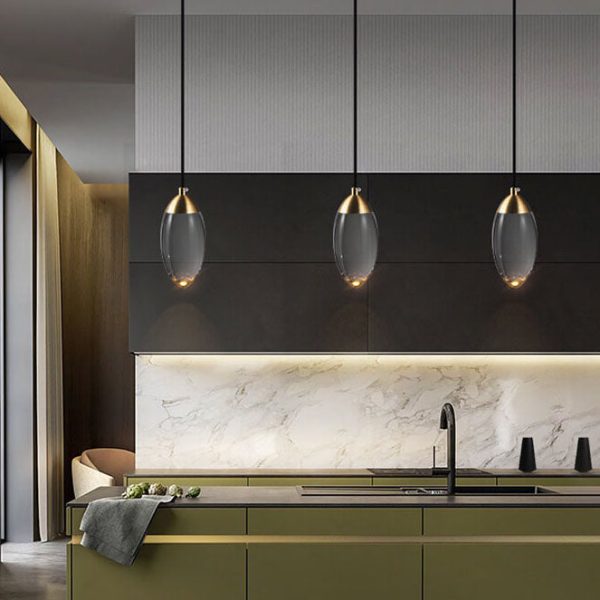 Modern Teardrop  Crystal LED Pendant Light - Image 3