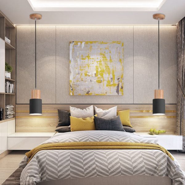 Nordic Macaron Cylinder Aluminum 1-Light Single LED Pendant Light - Image 5