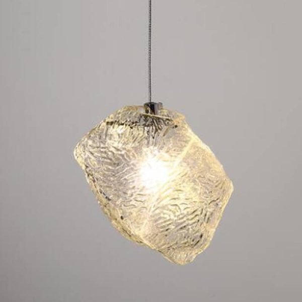 Nordic Creative Ice Cube Glass 1-Light  Pendant Light - Image 18