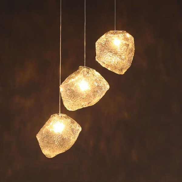Nordic Creative Ice Cube Glass 1-Light  Pendant Light - Image 13