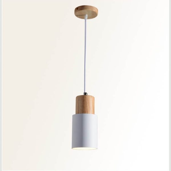 Nordic Macaron Cylinder Aluminum 1-Light Single LED Pendant Light - Image 15
