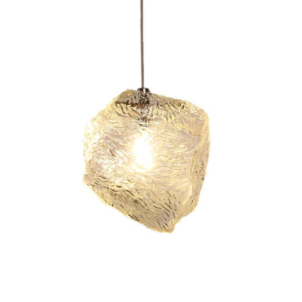 Nordic Creative Ice Cube Glass 1-Light  Pendant Light - Image 15