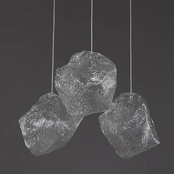 Nordic Creative Ice Cube Glass 1-Light  Pendant Light - Image 16