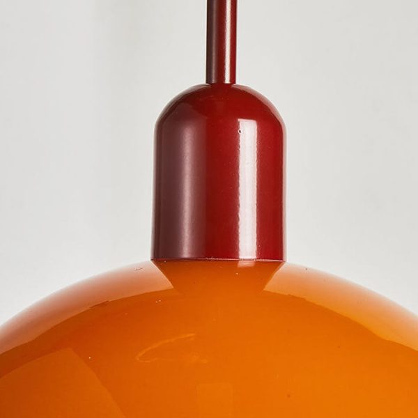 Modern Minimalist Glass Hemisphere 1-Light Pendant Light - Image 6