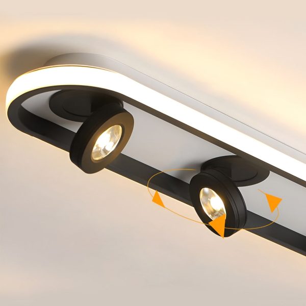 Rounded Rectangular LED Adjustable Spotlight Modern Ceiling Lights - Image 17