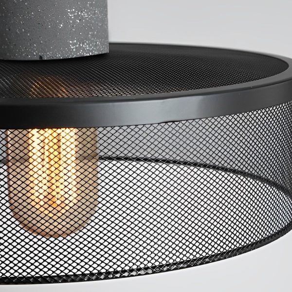 Creative Metal Meshed Black Industrial Style Pendant Lights Chandelier - Image 17