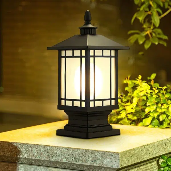 Retro Creative Waterproof Modern Outdoor Fence Post Lights Pillar Lamp - Image 3