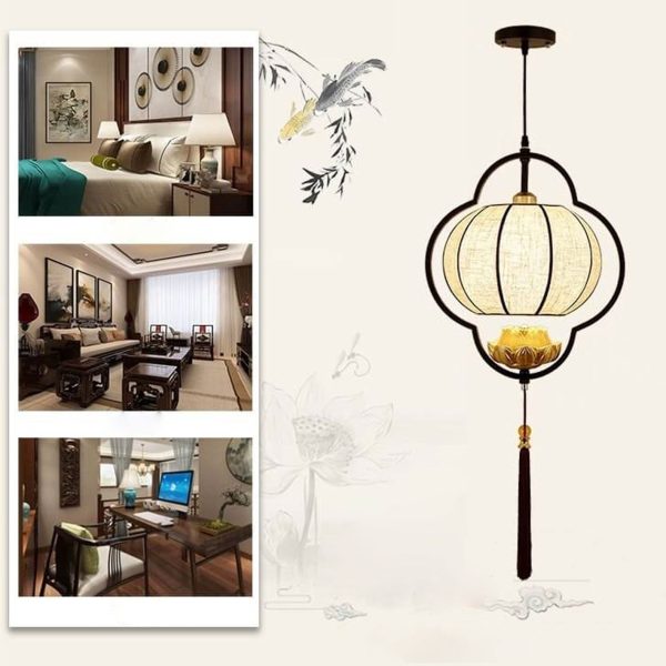 Chinese Retro Light Luxury Wrought Iron 1-Light Pendant Light - Image 5