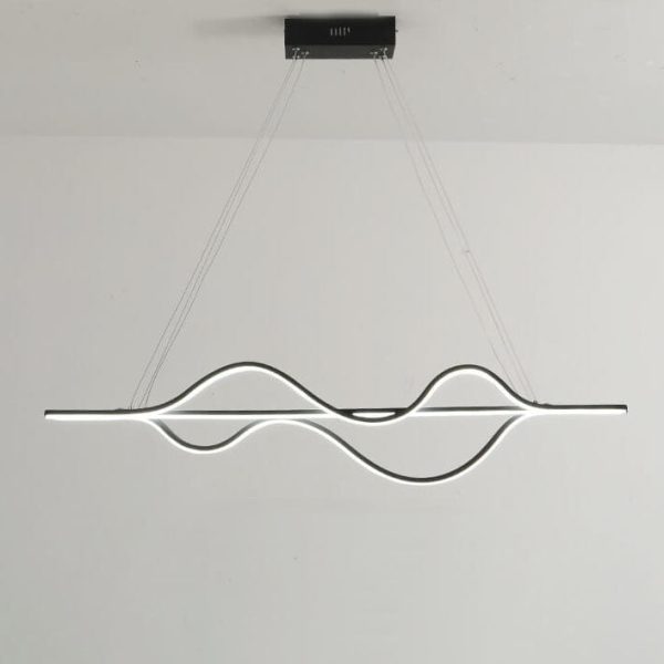 Modern Minimalist Lines LED Island Light Chandelier - Image 15