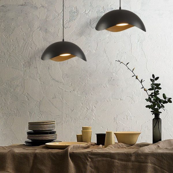 Nordic Minimalist Dome Wave Design LED Pendant Light - Image 15