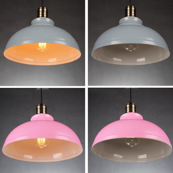 Industrial Simple Dome Round Pot Lid Iron 1-Light Pendant Light - Image 12