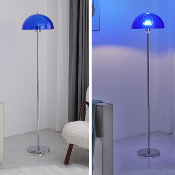 Nordic Vintage Acrylic Clear Dome LED Standing Floor Lamp - Image 18