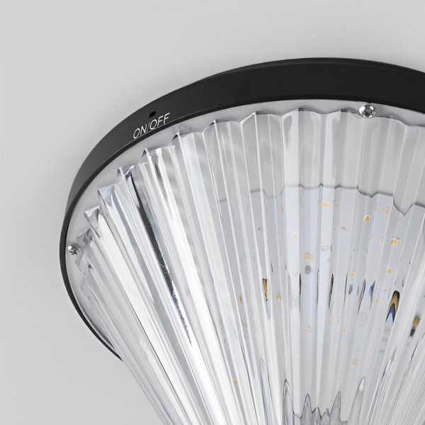 Round Waterproof Light Control LED Black Modern Solar Outdoor Lights - Image 16