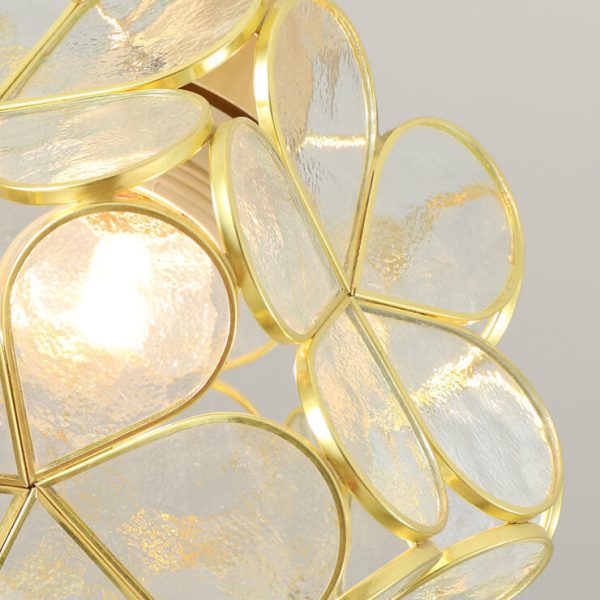 New Japanese-Style Manual Petal Aisle Semi-Flush Mount Light - Image 13