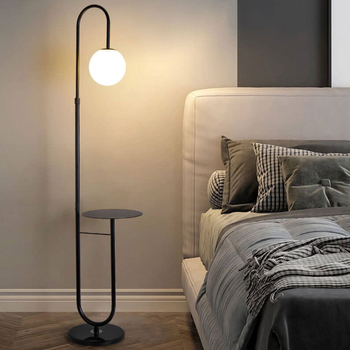 Nordic Minimalist Iron Marble  Table LED Standing Floor Lamp - Image 2