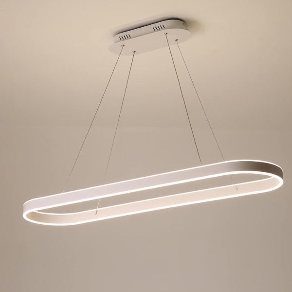 Modern Minimalist Light Luxury Oval Aluminum LED Chandelier - Image 5
