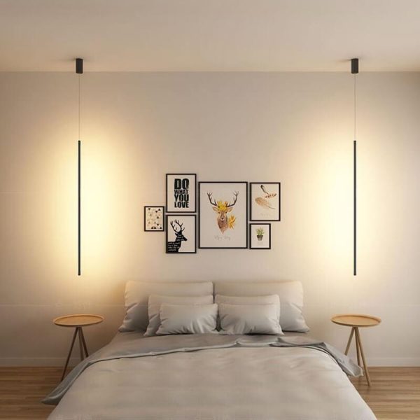 Minimalist Line 1-Light Adjustable Long Line LED Pendant Light - Image 2