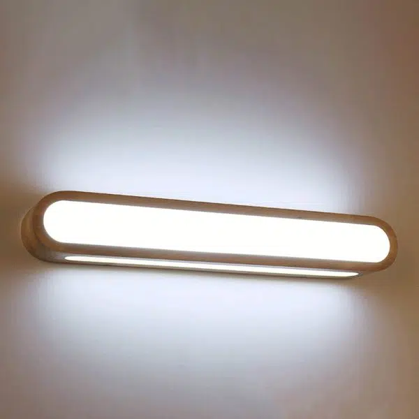 Nordic Solid Wood Long Bar 1-Light LED Wall Sconce Lamp - Image 6