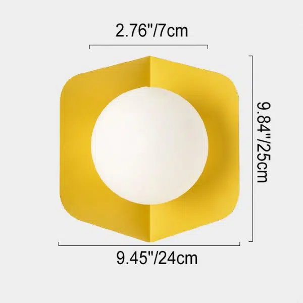 Glass Ball 1-Light Single Globe Sconce Lamp - Image 4