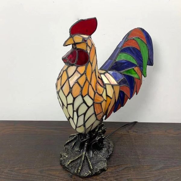 Tiffany Stained Glass Attack Styling Design LED Table Lamp - Image 7