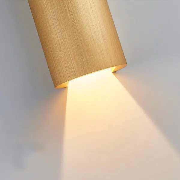 Modern Minimalist Aluminum Cylindrical LED Wall Sconce Lamp - Image 8