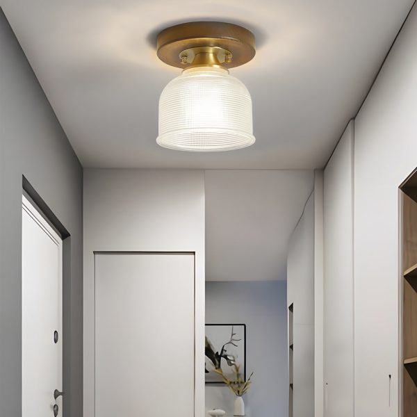 Square Iron Frame American Country Style Ceiling Light Fixture - Image 4