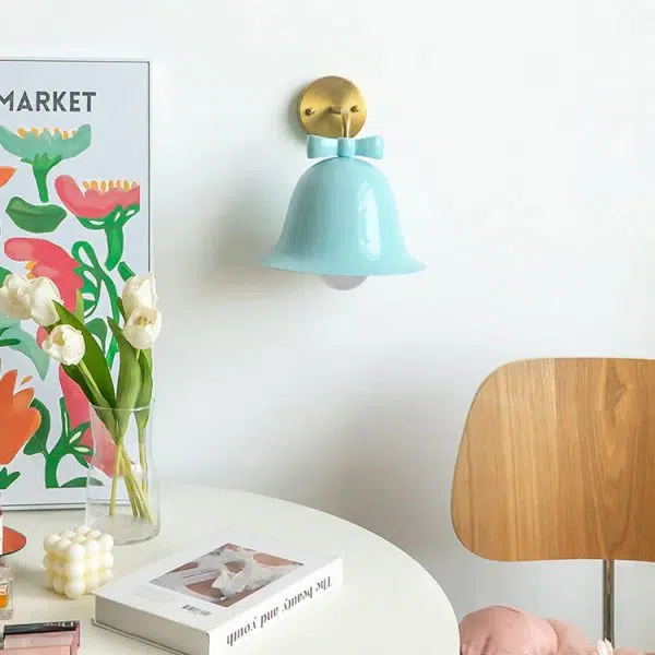 French Minimalist Bell Butterfly Iron 1-Light Wall Sconce Lamp - Image 21