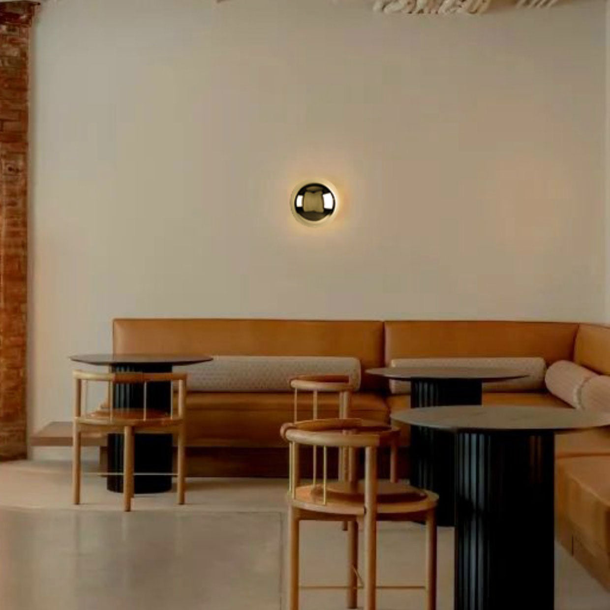 17-70e7e736-cbc6-493a-a7be-e40a7e89f55d.jpg Modern Simplicity Meteorite Semicircle Metal LED Wall Sconce Lamp For Bedroom - Image 1