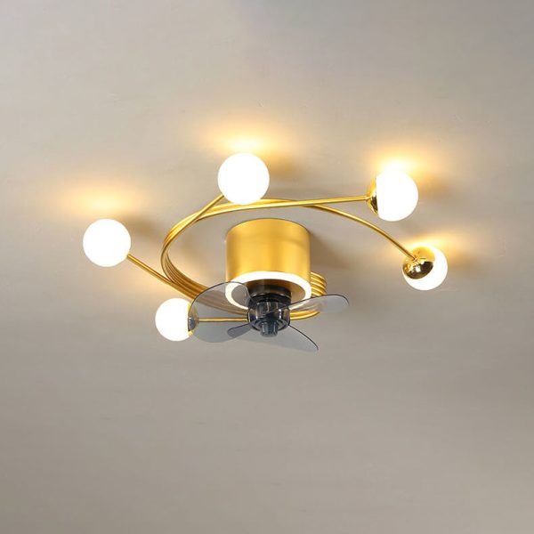 Nordic Light Luxury Creative 5/7-Light LED Flush Mount Fan Light - Image 19