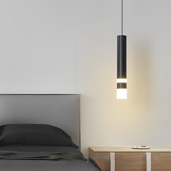 Personality Minimalist LED Black Nordic Pendant Light Kitchen Island Lighting - Image 2